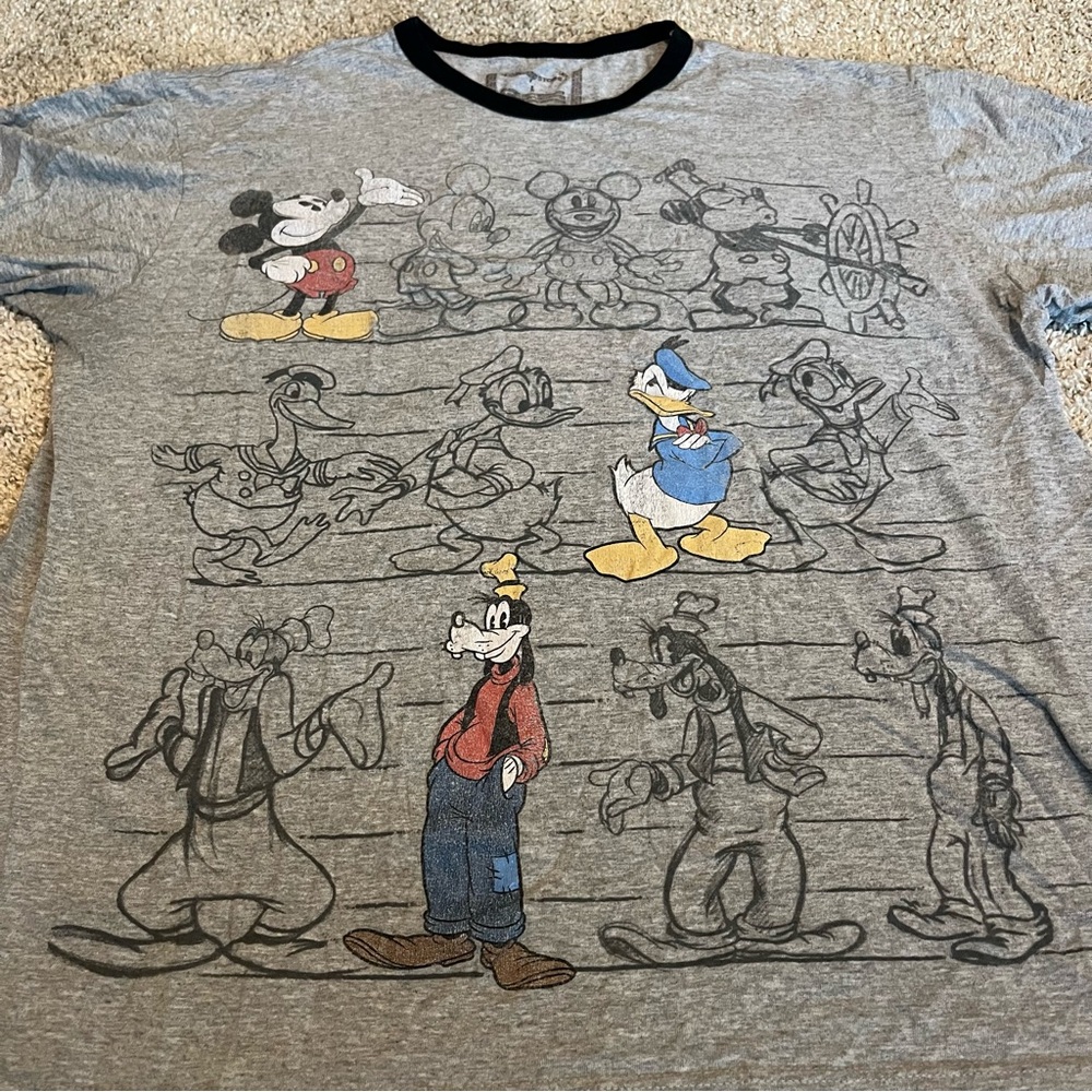 Vintage Mickey, Donald, and Goofy through the years t-shirt